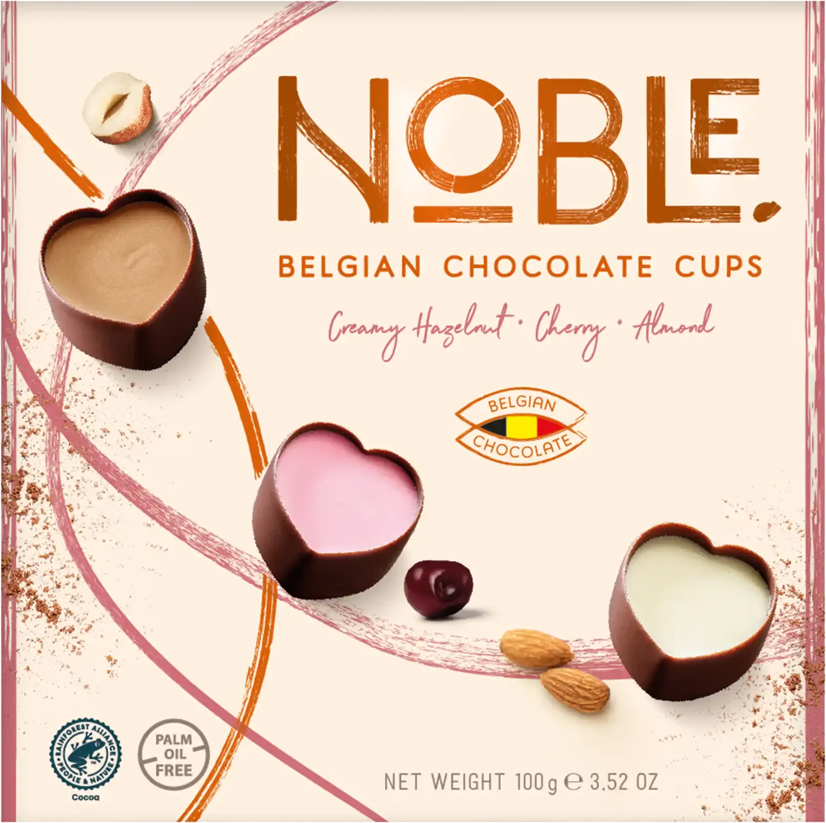 Noble belgian chocolate cups - Charming collection