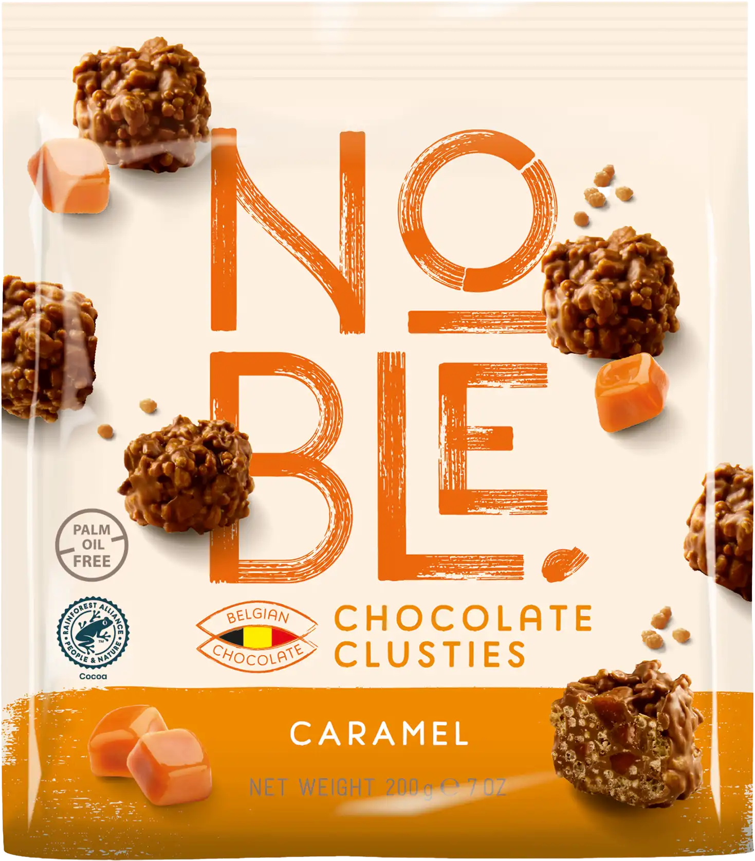 Noble chocolate clusties caramel