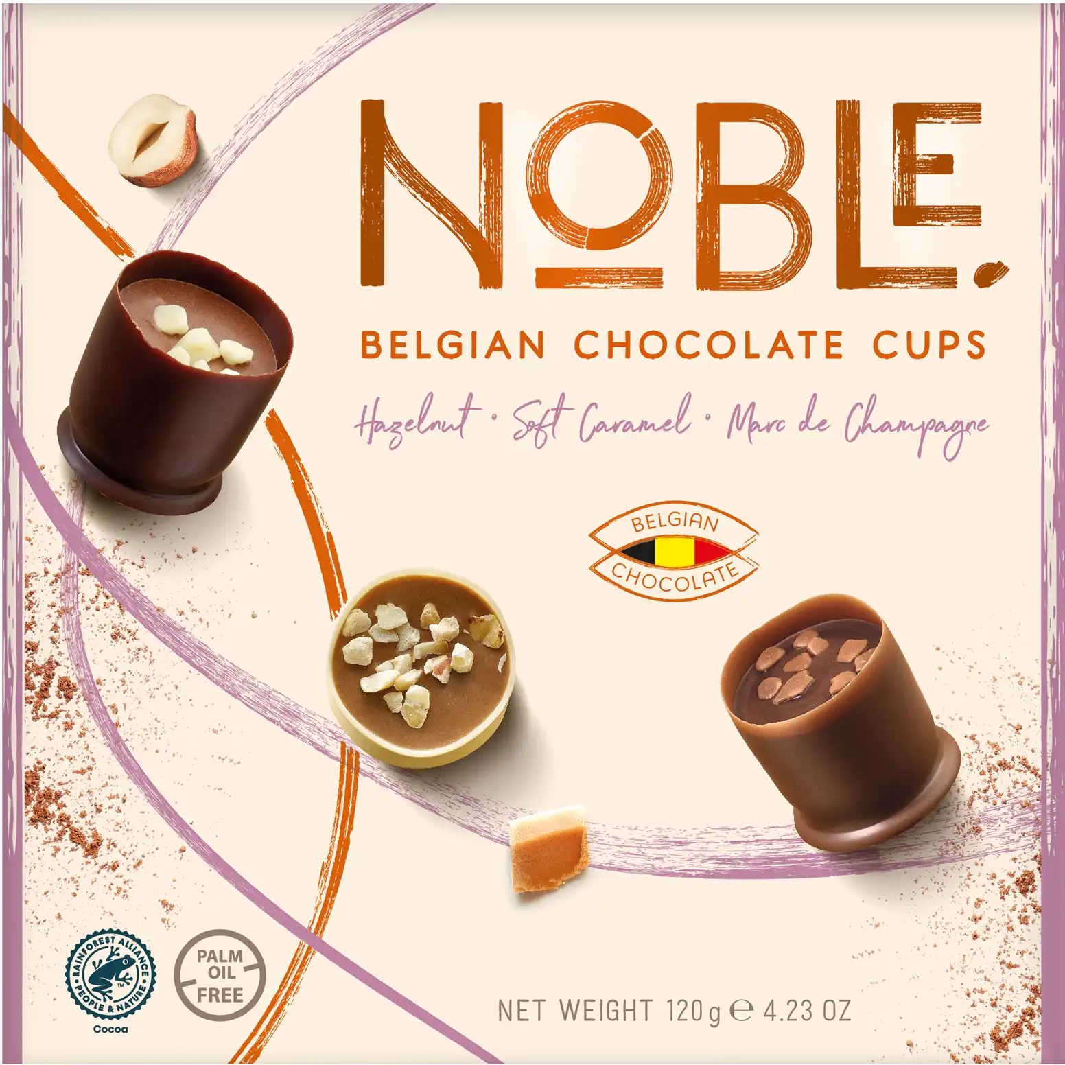 Noble Belgian Chocolate Cups - The Chef’s collection 120g
